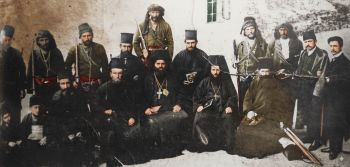 Η αδελφότητα και προσωπικό της Ιεράς Βασιλικής Πατριαρχικής & Σταυροπηγιακής Μονής της Παναγίας στο όρος Μελά