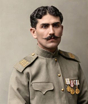 Φωτογραφία του Αντόν Μουράτοβ (Αντώνιου Μουρατίδη). Ο Αντόν Μουράτοβ ήταν αρχιλοχίας του 114ου Συντάγματος Πεζικού του Τσαρικού στρατού