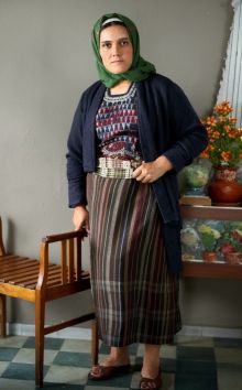 Λιβερίτ'σσα με την επιχώριο παραδοσιακή χωρικής της ενδυμασία 