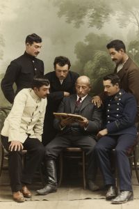 Μεταλλωρύχοι με τον ουστάμπαση (αρχιμεταλλουργό) Πόντος 1910