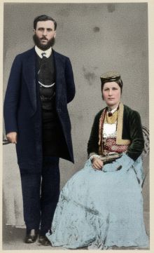 Ζευγάρι Ελλήνων Αργυρουπολιτών πρίν το 1900