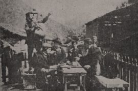 Όλασσα Τραπεζούντας Πόντου 1910 - Αχ. Τριανταφυλλίδης, Β. Παπαντωνίου, Παν. Λεοντίδης και Ιωάννης Μαρμάνης