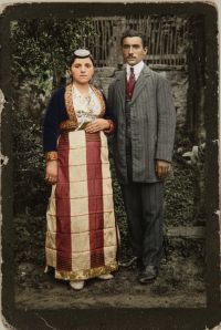Οινόη 1892 - Το νιόπαντρο ζεύγος Ελευθεριάδη