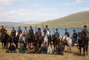 Εκδρομείς στη λίμνη του Αγίου Παύλου στην Κρώμνη του Πόντου - Αυγουστος 1905