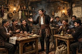 Ο Κεριγιάς ασ' ση Πινιατάντων (Σάντας) - Ανέκδοτη διήγηση Πόντου, του Μ. Σπυριδόπουλου - Τσουμπάνου