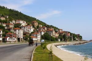 Τα Κοτύωρα (Ορδού) Ordu του Πόντου. Τμήμα της πόλεως και του λιμένος τέλη 1800