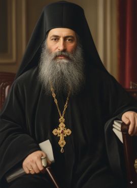 Ο παπα-Πρόδρομος (ιερατικός προϊστάμενος) της ενορίας του Αγίου Γεωργίου Τσαρτακλή Τραπεζούντας 