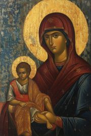 Η Υπεραγία Θεοτόκος βαστάζουσα τον Κύριο Ιησού Χριστό 