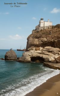 Ο Φάρος της Τραπεζούντας (επιχρωματισμένη φωτογραφία) πριν το 1920