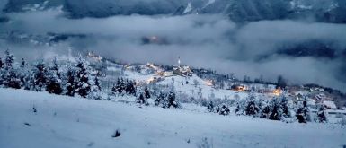 Το χιονισμένο Χορτοκόπι της Ματσούκας του Πόντου (σύγχρονη φωτογραφία)