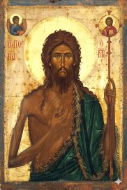 Ο Άγιος Ιωαννης ο Πρόδρομος αμφίγραπτη εικόνα 